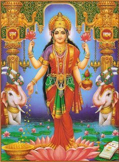 goddess Lakshmi - 3 Goddesses of Prosperity; Lakshmi, Fortuna Copia & Abundantia