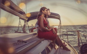 Couple Yatcht 300x187 - Happy,Couple,Taking,A,Romantic,Cruise,On,The,Sail,Boat